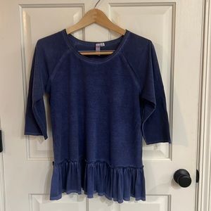 Alta, Medium, Top, Denim Blue, Excellent Condition